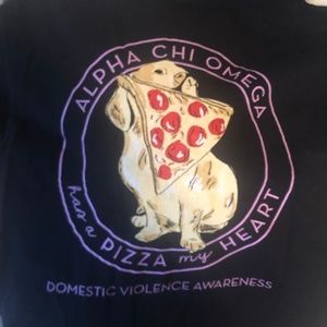 Alpha Chi Omega Short Sleeve T-Shirt With Pocket